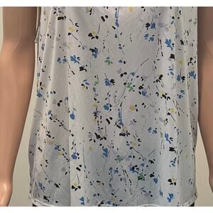 Banana Republic Top XL White Mock Neck Soft sleeveless top